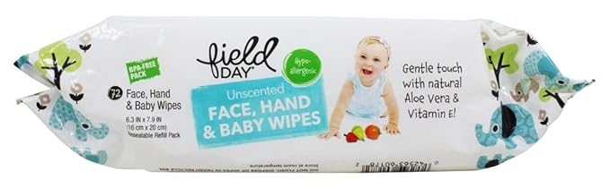 Field Day - Eco-Friendly Baby Wipes Resealable Refill Pack Unscented - 72 Wipe(s)