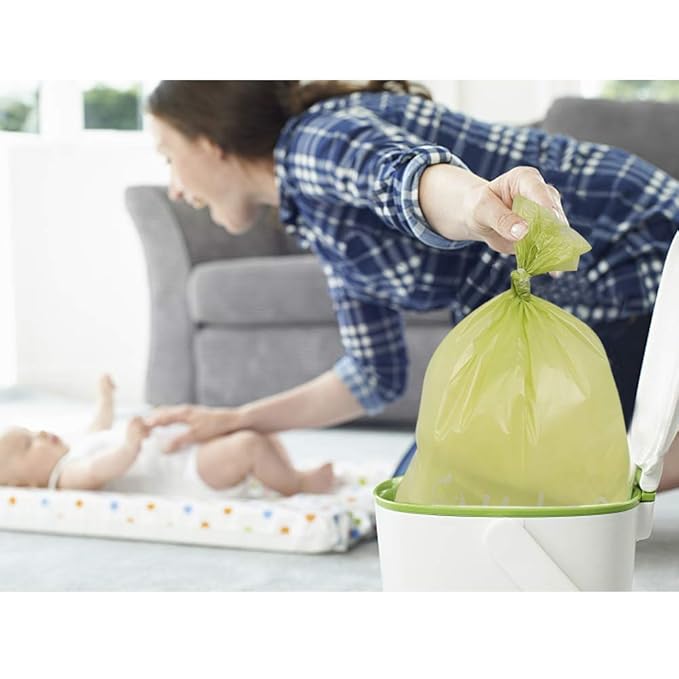 USBOO Disposable Diaper Bags for Baby, 20 Refill Rolls/300 Bags Waste Bags with Dispenser, Convenient and Quick Diaper Disposal, Unscented