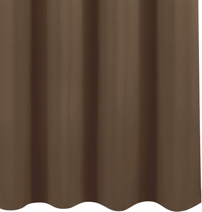 LEMOMO 100% Blackout Curtains 52 x 72 Inch Cappuccino Curtains 2 Panels Darkening Thermal Insulated Bedroom Curtains