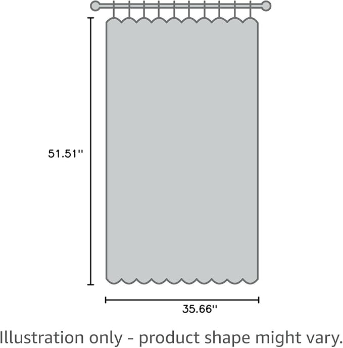 DriftAway Julia Watercolor Blackout Room Darkening Lined Thermal Insulated Energy Saving Window Curtains 2 Layers 2 Panels Each Size 52 Inch by 36 Inch Navy