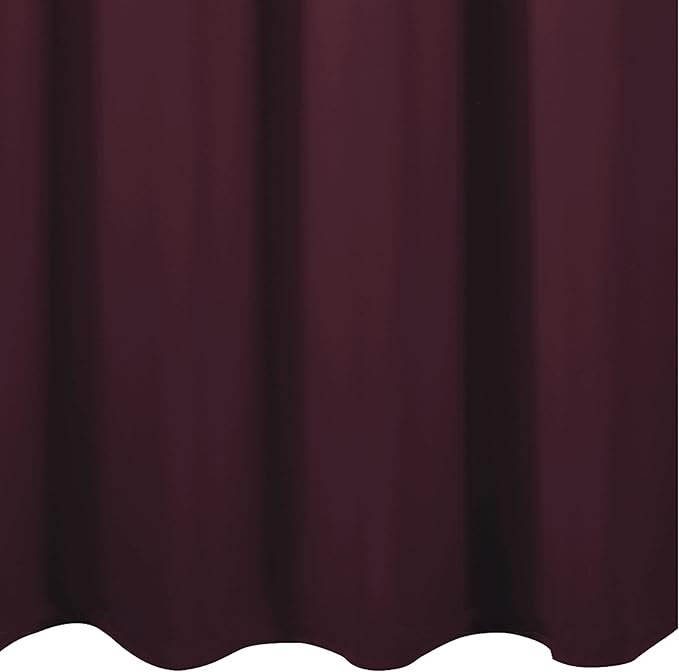 LEMOMO 100% Blackout Curtains 52 x 84 Inch/Burgundy Red Curtains 2 Panels with Black Lining Room Darkening Thermal Insulated Bedroom Curtains