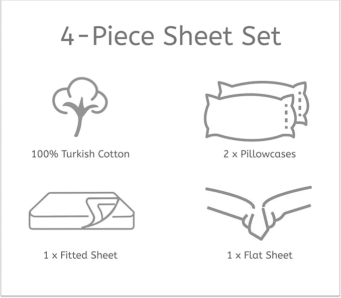 100% Cotton Bed Sheet Set with Deep Pocket - T-Shirt Fabric Jersey Knit - Extra Soft - Easy Fit - 4 Piece Set with Pillowcases - All Season - Comfy – 4 pcs (Pink, King)