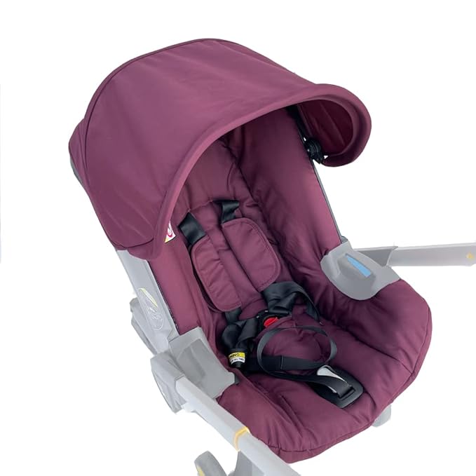 Changing Washing Kit,Canopy Sunshade Cover,Compatible with Car Seat Doona Strollers (Wine Red)