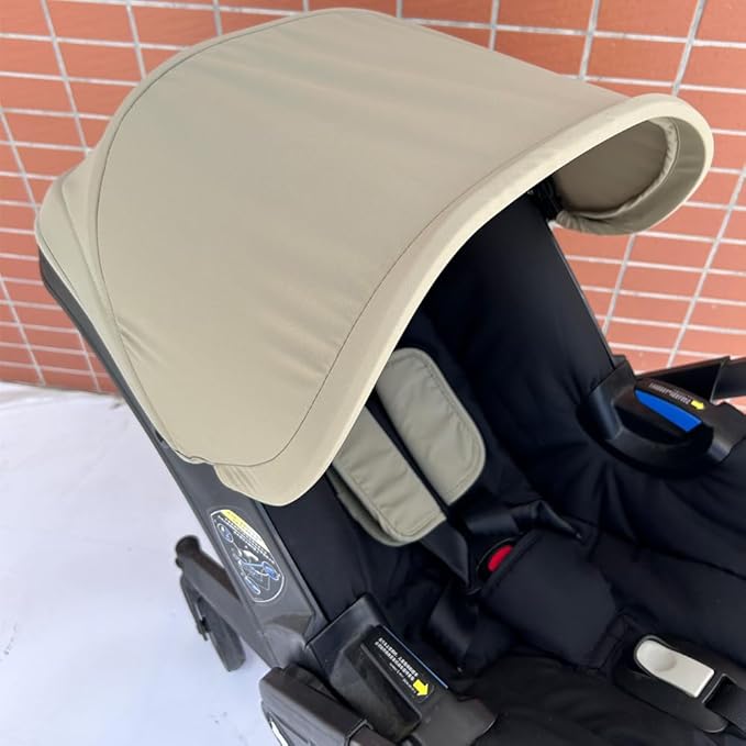 Replacement Canopy & Seat Cushion Set Compatible with Doona+ Car Seat Stroller - Sunshade Cover & Textile Fabric Accessories - Breathable, Machine Washable (Natural Green)