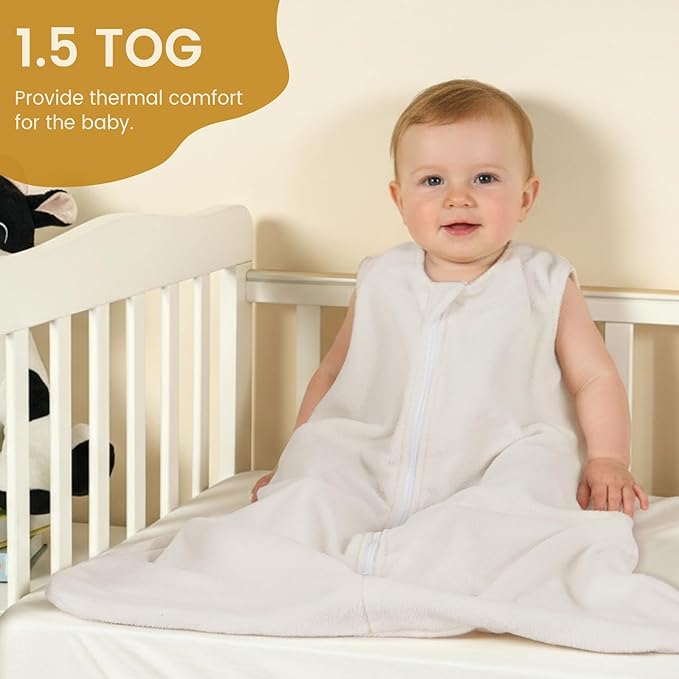 PHF 3 Pack Warm Micro-Fleece Baby Sleep Sack 0-6 Months, Soft Baby Wearable Blanket, 2-Way Zipper Sleeping Bags, Comfy Toddler Sleeping Sack for Boys, Small Size, Woodland