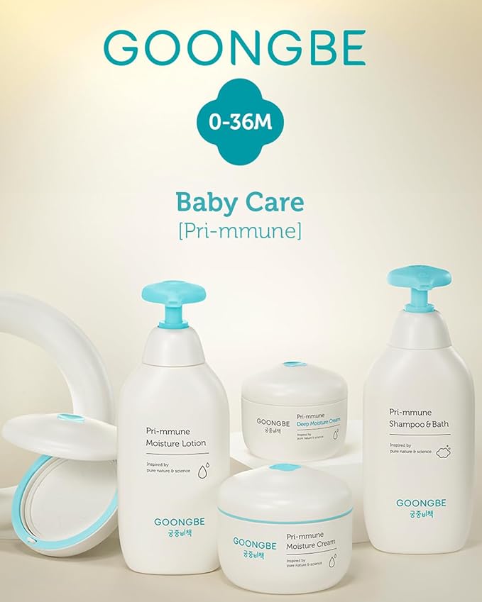 GOONGBE Baby Diapering Cleanser - Korean Baby Hip Buttocks Wash for Baby's Sensitive Skin - Dermatologically Tested - pH 5.5 Soft and Dense Bubble Foam, 10.1 fl.oz. 2 Pack