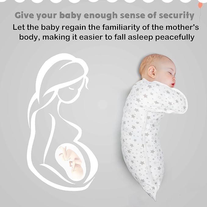 2 Pack Transition Swaddle with 2 Way Zipper, 2 in 1 Arms in/Out Transitional Arms Up Swaddle, 100% Cotton Newborn Swaddles Zipper Swaddles Baby Swaddling Sack Sleep Sack 3-6 Months