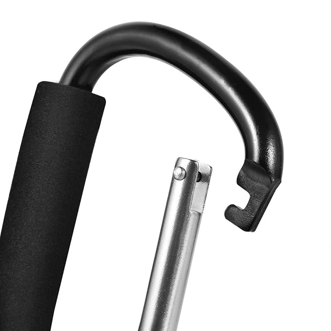 WSSROGY 3 Pack 6.3" Large Stroller Hooks Clip, Heavy Duty Large Carabiner for Mommy Shopping Grocery Bag