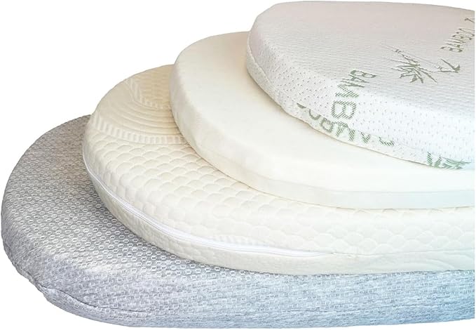 ORGANIC TEXTILES Organic Baby Mattress Topper with Organic Cotton Removable Cover - GOLS/GOTS Certified - Breathable - 3" (30"x15")