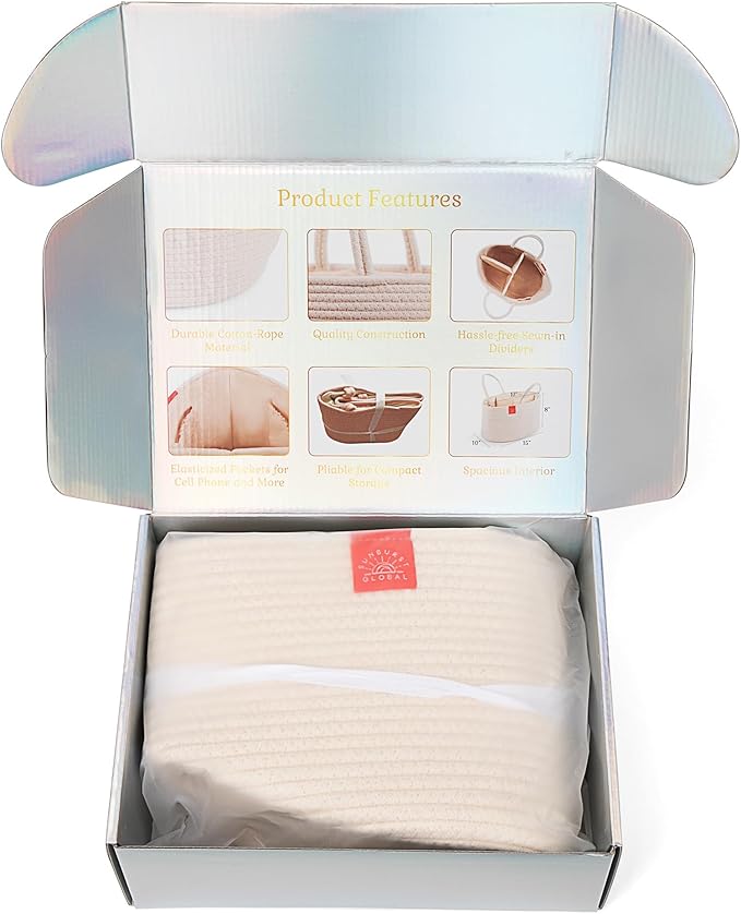 Diaper Caddy Organizer - Baby Shower Gifts - Newborn Essentials Must Haves - New Mommy Essentials - Boy or Girl Nursery Décor - Bed Caddy - Car Organizers and Storage.
