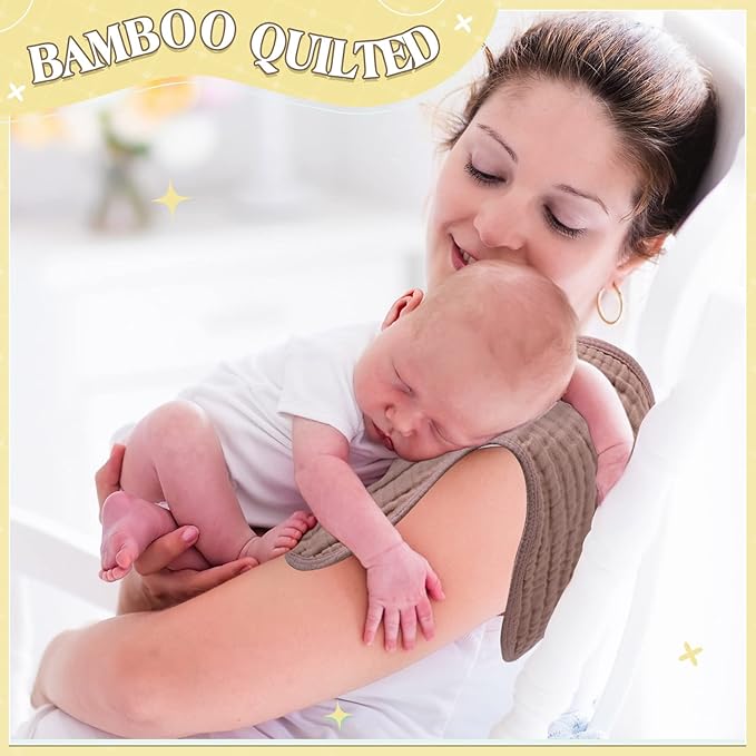 Frienda 8 Pack Muslin Burp Cloths for Baby Large 20 x 10 Inch Cotton Unisex Burp Rags for Spit up Drool Absorbent Soft Wash Cloths Diapers for Newborn Girl Boy Essential Shower Gift