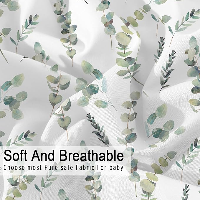 Bimocosy Pack and Play Sheets Fitted 4 Pack, 38 x 26 Inch Pack n Play Mini Crib Sheets for Boys and Girls, Soft Stretchy Playard Mattress Sheets for Graco Pack n Play, Forest Cubs