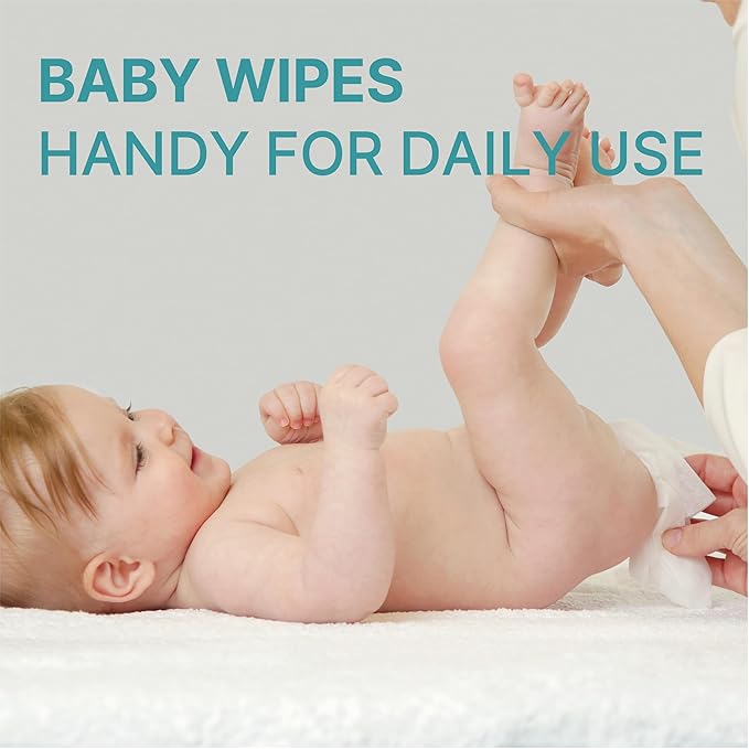 BEBESUP- Korea's #1 Light Baby Wipes, Safe even for Atopic Skin Hypoallergenic Water-Based Unscented Alcohol & Paraben-Free Organic Flip-Top Plant Based Organic Baby Wipes (640 Count 8 Packs)