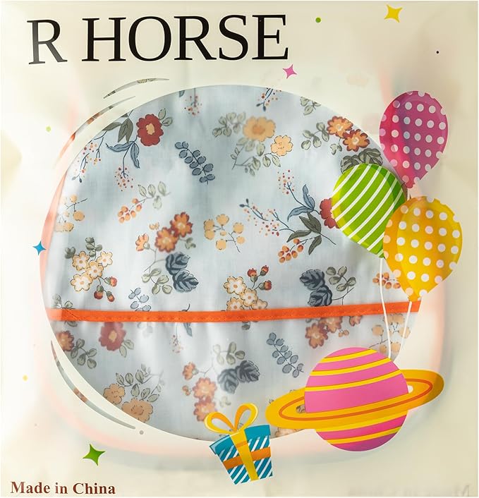 R HORSE 5Pcs Baby Bibs Set Toddler Bibs with Crumb Catcher Pocket & Snap Button Waterproof Baby Feeding Bibs for 6-24 Months