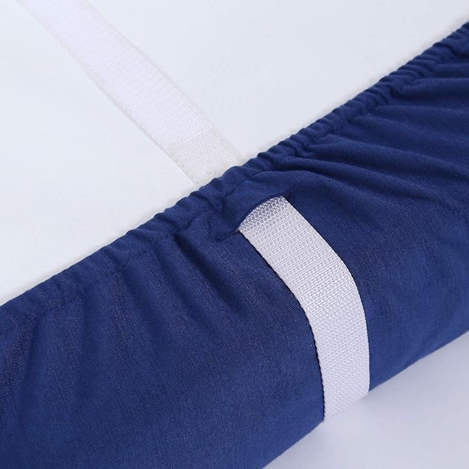 TILLYOU Changing Pad Cover Set in Soft Jersey Material - Fits 32"/34''x16 Contoured Pad for Babies, Navy Blue & Lt Green