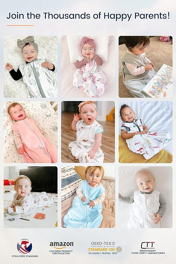 TotAha Toddler Sleep Sack 1.0 TOG for 15-24 Months, Soft Wearable Blanket Baby Sleeping Bag with 2-Way Safe Zippers,Fluffy Extra Large Sleeping Sacks, Grey