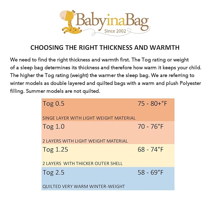 BABYINABAG Very Warm 2.5 Tog Quilted Winter Model Baby Sleep Bag or Sack, Cotton for Infants and Toddlers (Medium (10-24 mos))