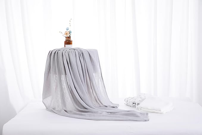 Muslin Swaddle Blankets for Baby Boys and Girls, 4-Pack Breathable and Skin-Friendly Receiving Blanket Wrap, Baby Essentials, Registry & Gift, 47 x 47 inches (Monochrome Doodles)