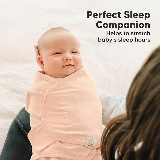 Baby Swaddle Sleep Sacks with Zipper - 3-Pack Swaddles for Newborns 3-6 Months, Infant, Baby Girls, Boys, Soft & Durable Newborn Sleep Sack, Easy Diaper Change Swaddling Blanket (Angelic, L)
