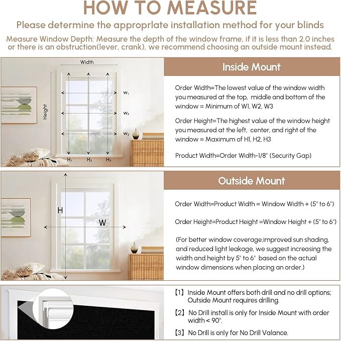 Kincmo No Drill Motorized Blinds with Remote, 100% Blackout Roller Shades for Windows, Custom Electric Blinds Compatible with Alexa, Apple Homekit, Google Home (100% Blackout Waterproof Vinyl Black)