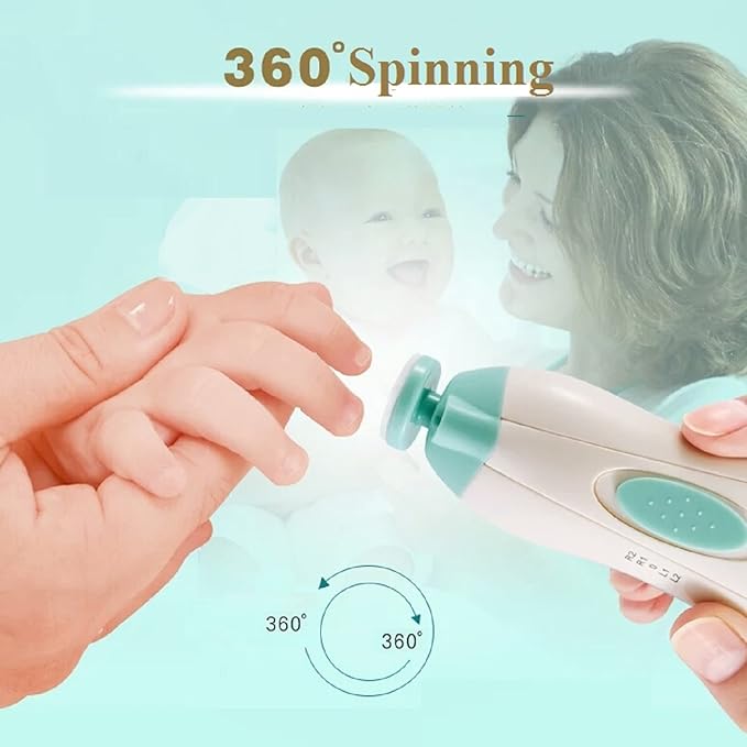 Baby Nail File Replacement Heads, Safe Electric Nail Trimmer Pads Refills Grinder Buffer Attachments Nail Care Tool for Newborn Infants Toddlers Kids 6+ Months Up 6 Pack Blue