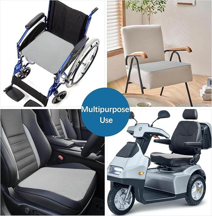 Waterproof Chair Pads for Incontinence Washable 22'' x 21'', 4 Pack Absorbent Seat Protector Underpads for Adults, Elderly, Kids, Toddler and Pets, Grey and Navy