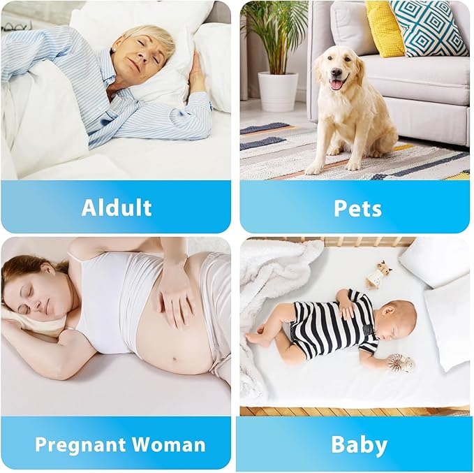Washable Incontinence Bed Pads (72" x 36"-2Pack) for Adults, Kids, Dogs Waterproof and Machine Washable Large Sheet Protector with 10 Cup Absorbency