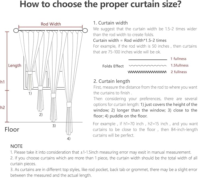 Joydeco Chocolate Custom Solid Single Blackout Curtain for Bedroom and Living Room, Grommet Thermal Insulated Room Darkening Curtain 1 Panel (Custom Size,Chocolate)