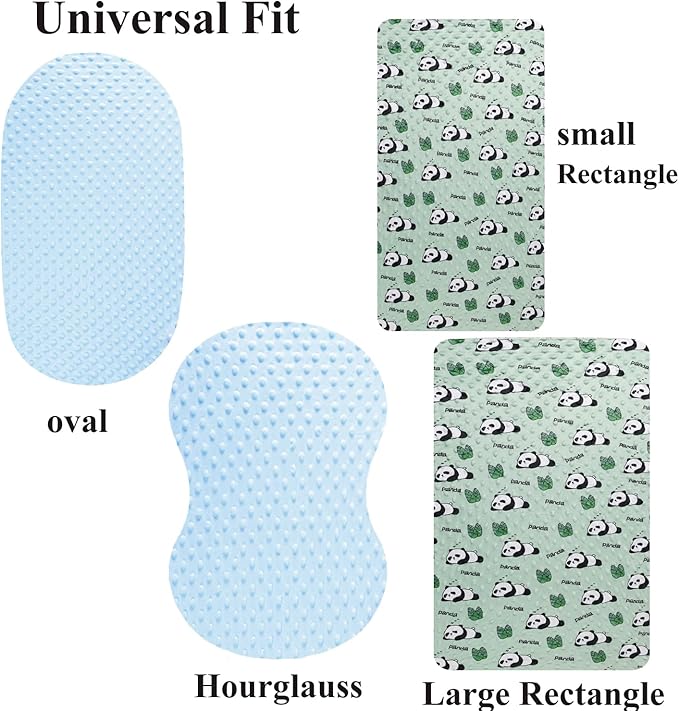 Dot Bassinet Sheet Set 2 Pack Stretch Fitted Cradle Sheets,Ultra Soft,Universal Fit Oval Rectangle Hourglass Pad/Mattress, for Baby Girls and Boys Cream, Rabbit