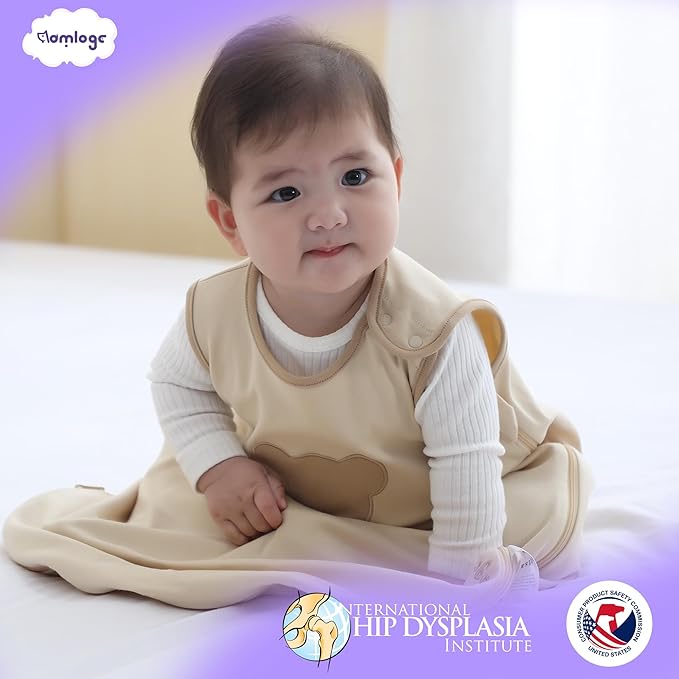 Aomloge PuppyNap Sleep Sack 6-12 Months, 0.5 Tog Wearable Blanket Baby fits Newborns and Infants, Toddler Sleep Sack with 2-Way Zipper