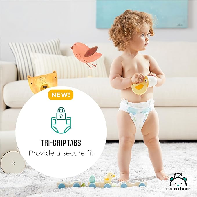 Amazon Brand - Mama Bear Gentle Touch Diapers, Size Newborn, 30 Count