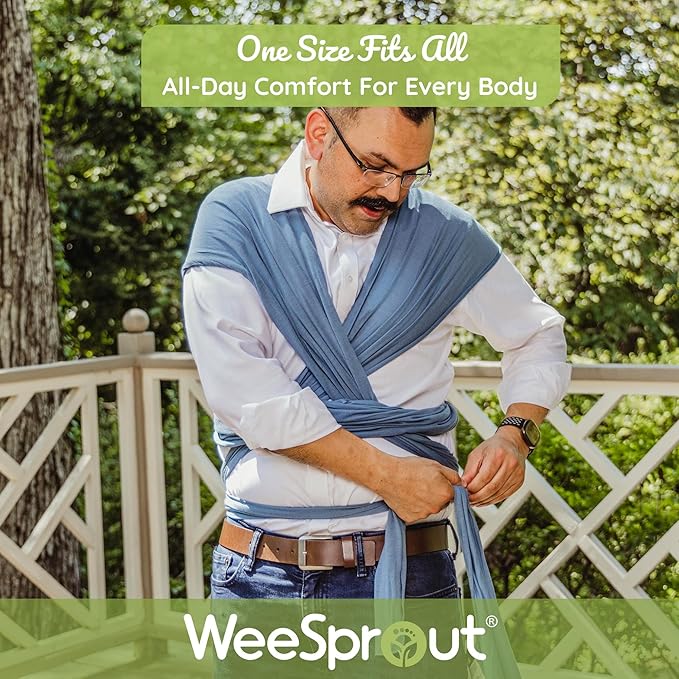 WeeSprout Baby Wraps Carrier - Perfect Child Sling for Newborn and Infant, Enhances Bonding, Soft and Breathable, Ideal for Babywearing