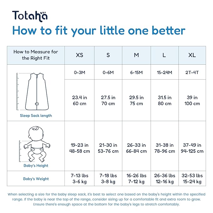 TotAha Sleep Sack 15-18-24 Months 1.0 TOG, Unisex Buttery Soft Sleeping Sacks with 2-way Safe Zipper, Premium Winter Sleep Bag