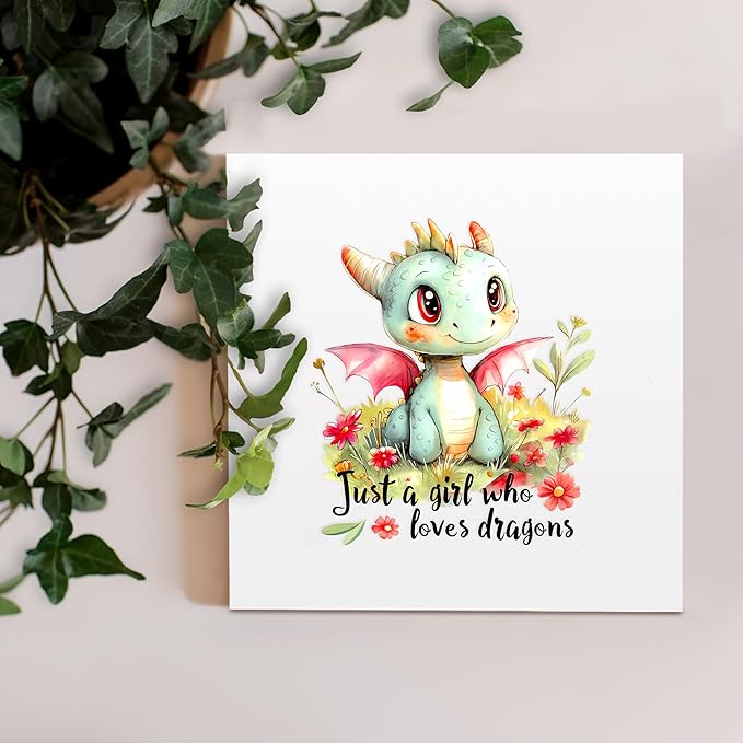 Dragon Decor Wooden Box Sign Decorative, Home Room Desk Decorations For Teens Teenage Girls Age 8-12, Dragon Lovers Themed Gifts Stuff Accessories Things Merchandise Items!