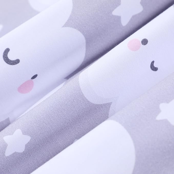 TADO MUSLIN Baby Sleep Sack 2-4 T 95% Rayon from Bamboo 5% Spandex Boys & Girls Wearable Blanket 1.0 TOG Toddler Sleeping Sack 2- Way Zipper X-Large Cloud