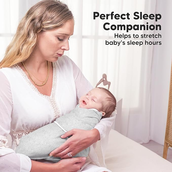 Baby Swaddle Sleep Sacks with Zipper - 3-Pack Swaddles for Newborns 3-6 Months, Infant, Baby Girls, Boys, Soft & Durable Newborn Sleep Sack, Easy Diaper Change Swaddling Blanket (Cloud, L)
