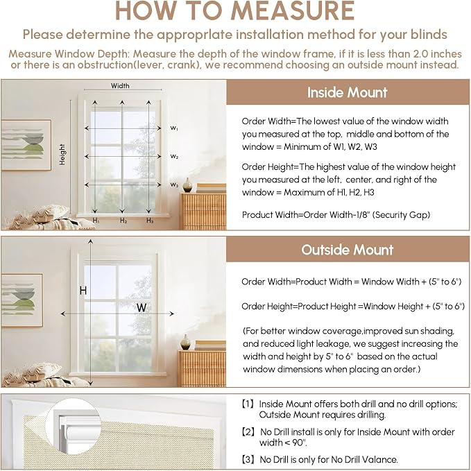 Kincmo No Drill Motorized Blinds with Remote, 100% Blackout Roller Shades for Windows, Custom Electric Blinds Compatible with Alexa, Apple Homekit, Google Home (100% Blackout Dual Sided Beige)