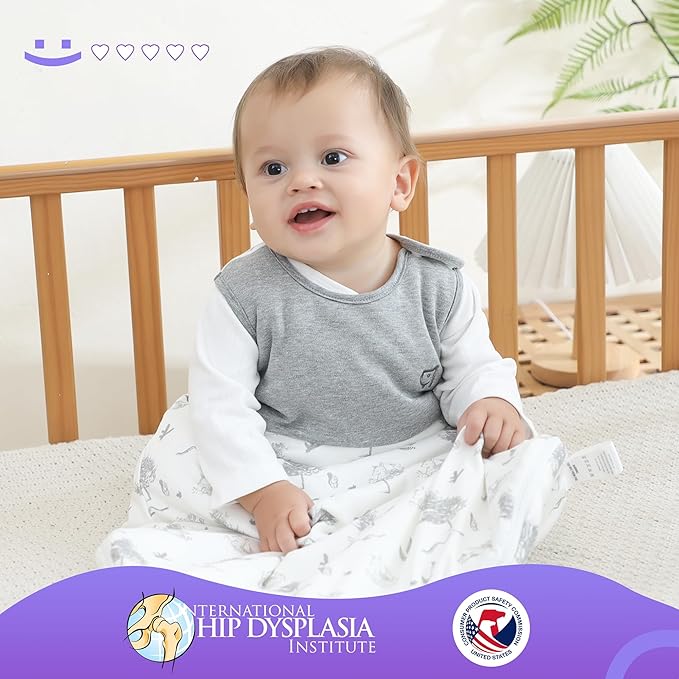 Aomloge PuppyNap Sleep Sack 12-18 Months, 1.5 Tog Wearable Blanket Baby fits Newborns and Infants, Toddler Sleep Sack with 2-Way Zipper