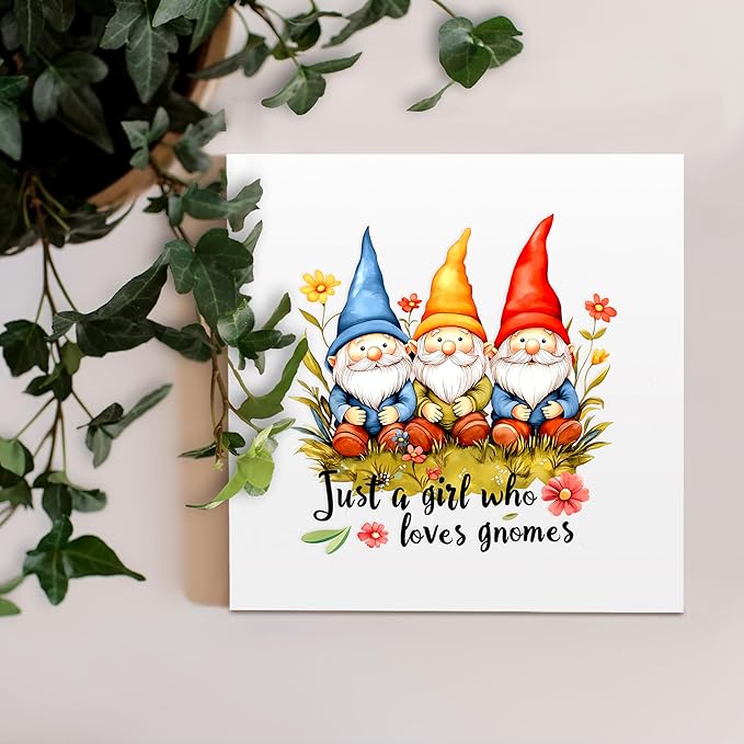 Gnomes Decor Wooden Box Sign Decorative, Home Room Desk Decorations For Teens Teenage Girls Age 8-12, Gnomes Lovers Themed Gifts Stuff Accessories Things Merchandise Items!