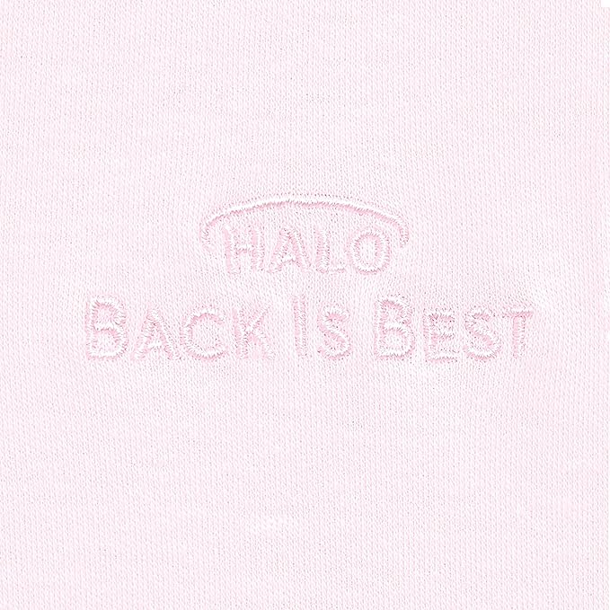 HALO SleepSack, 100% Cotton Wearable Blanket, Swaddle Transition Sleeping Bag, TOG 0.5, Soft Pink, Large, 12-18 Months