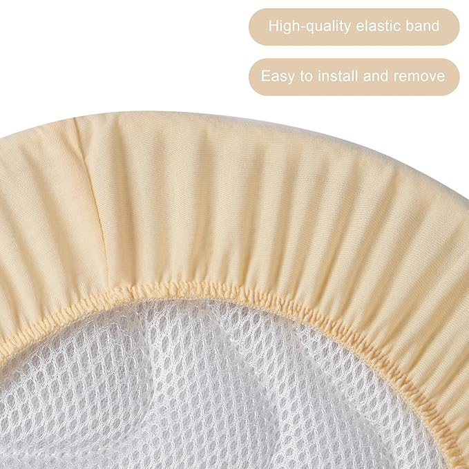 TILLYOU Baby Bassinet Sheets for Girls Boys 2 Pack Baby Sheets for Square Rectangle Oval Bassinet Mattress 33X16 Inch, Fruit Shadow & Orangish