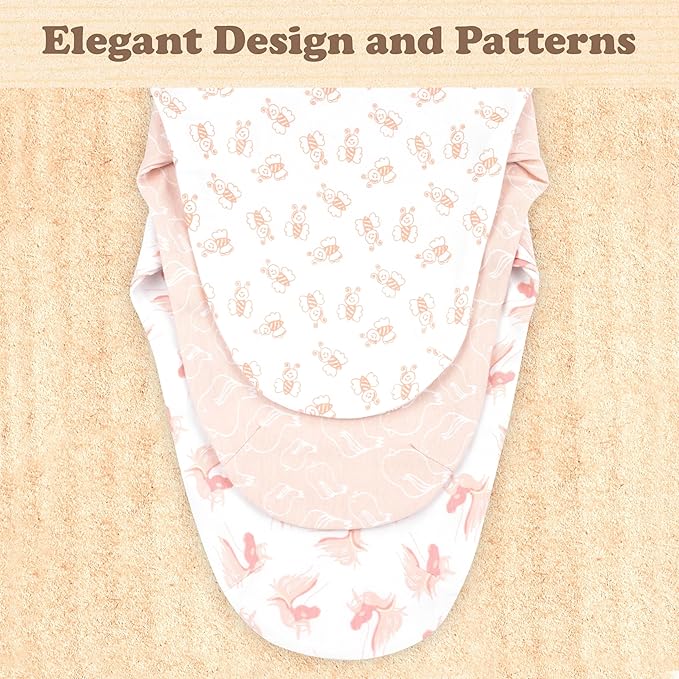 Bublo Baby Swaddles for Newborns – 3-Pack Infant Swaddles 0-3 Months – Adjustable Newborn Swaddle Sleep Sack – Soft Organic Cotton Baby Wrap for Safe & Cozy Sleep