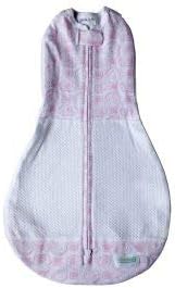Woombie Grow with Me Air Baby Swaddle, Convertible Swaddle Fits 0-9 Months, Expands to Wearable Blanket for up to 18 Months, Mod Roses
