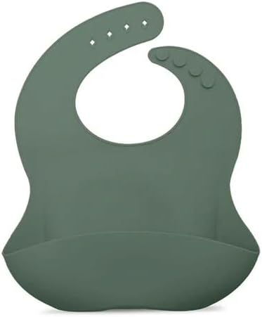 noüka Baby Feeding Bib | 100% Food-Grade Silicone | Comes With A Deep Pocket | Mess Proof & Soft | Dishwasher Friendly