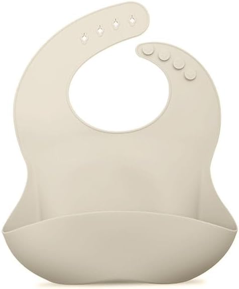 noüka Baby Feeding Bib | 100% Food-Grade Silicone | Comes With A Deep Pocket | Mess Proof & Soft | Dishwasher Friendly