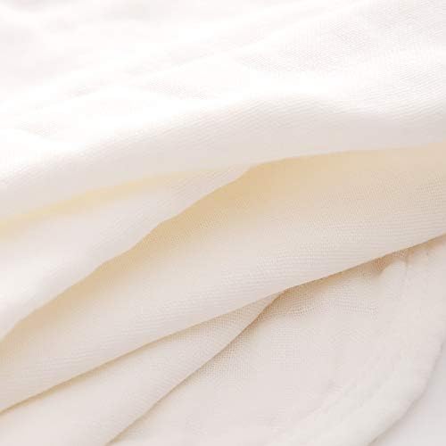 MUKIN Baby Burp Cloths - Burp Cloth Sets for Unisex. Perfect for Newborn Baby Burping Cloths/Burp Bibs. Newborn Burping Rags for Boys and Girls (White)