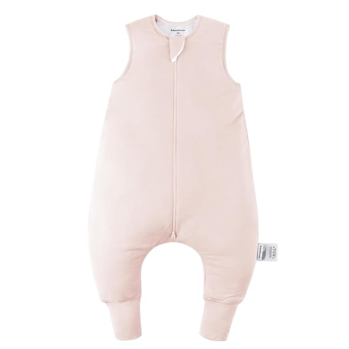 BubblePanda Rayon Made From Bamboo Toddler Sleep Sack with Feet 6-12 Months 2.5 Tog Winter Ultra Soft Warm Baby Sleep Bag Walker Quilted Thick Wearable Blanket with Legs 2-Way Zipper