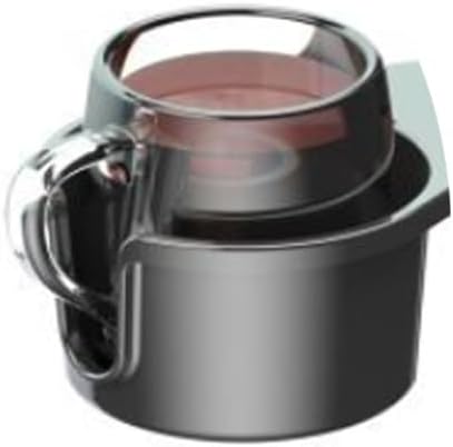 360° Rotating Under Table Desk Cup Holder Cup & Pen Holder Mount Inner Diameter 90mm/9cm (Assembly is Required)