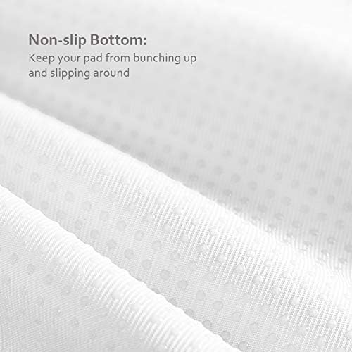 Bed Pads Washable Waterproof(2 Pack, 34 x 36), Washable and Reusable Anti Slip Chuck Pads Incontinence Underpad Sheets Protector, Pee Pads for Elderly, Kids, Toddler and Pets, White and Pink
