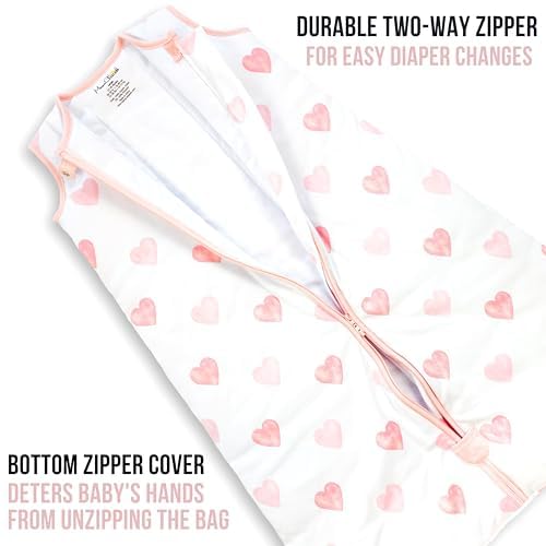 Mama Cheetah Baby Sleep Sack 2.5 TOG, Winter Baby Sleeping Bag with 2-Way Zipper, Organic Cotton Swaddle Transition Wearable Blanket for Boy Girl Infant Toddler, 6-12 Months